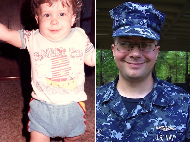 If I'd learned to read the signs, I'd have known my little Sailor Boy would become a much bigger Sailor Boy.